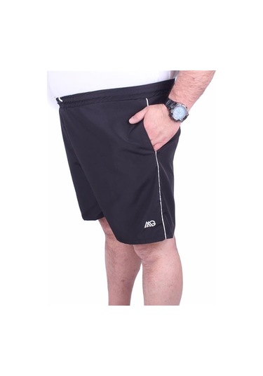 Starbattal Büyük Beden Klasik Deniz Şortu 23677 Sıyah 10