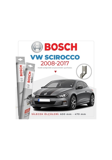 Volkswagen Scirocco Muz Silecek Takımı 2008-2017 Bosch Aeroeco