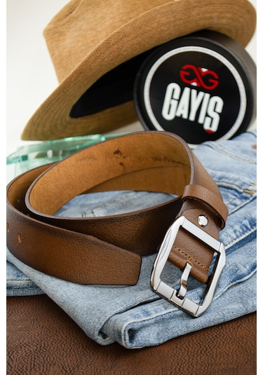 Özel Kutulu Premium Hakiki Deri Erkek Kot-kumaş Pantolon Kemer