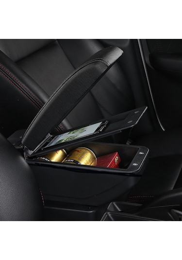 Universal Her Araca Uyumlu Sürgülü Kol Dayama Kolçak Bardaklık Ve Küllüklü