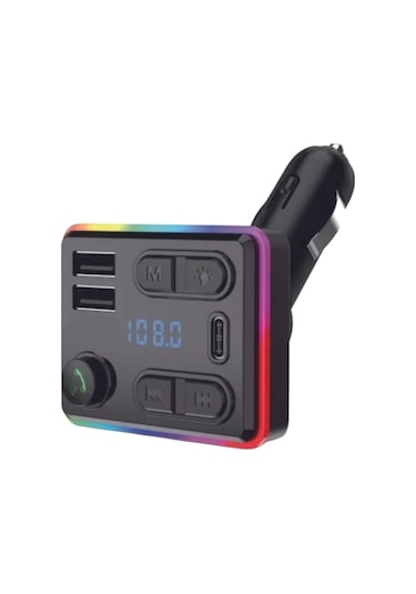 Uzaktan Kumandalı Araç Fm Transmitter Bluetooth Usb Mp3 Sd Kart M48