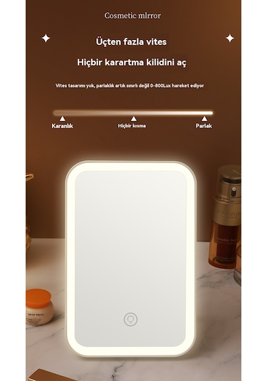 Aurora Led Makyaj Aynasıkatlandır Beyaz