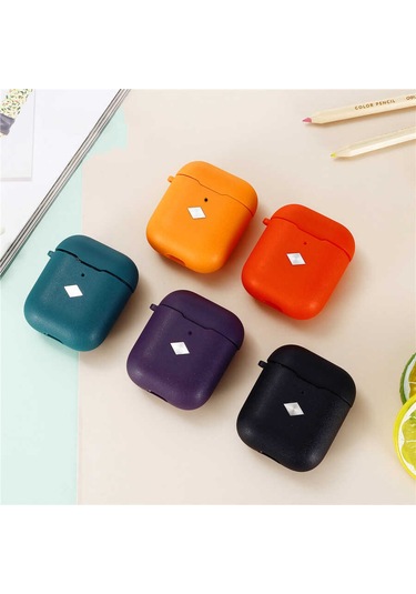 Noktaks - Airpods 1. Nesil Uyumlu - Kılıf Darbelere Karşı Dayanıklı Koruyucu Silikon Kılıf Airbag 19 - Mor - T16697 Mor