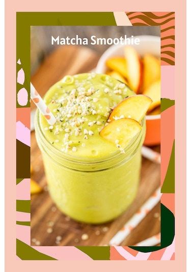 Mim and More Şeftali Aromalı Matcha Tozu Teneke Kutu 25 G