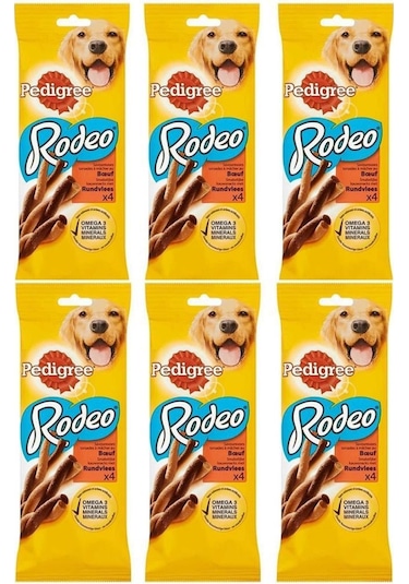 Pedigree Rodeo Sığır Etli Vitaminli Ödül Maması 70 Gr 6 Adet