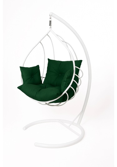 Damla Salıncak - Armut Salıncak Beyaz Beyaz - Yeşil