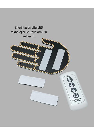 Uzaktan Kumandalı Çok Fonksiyonlu Araç Led Işığı Çok Renkli