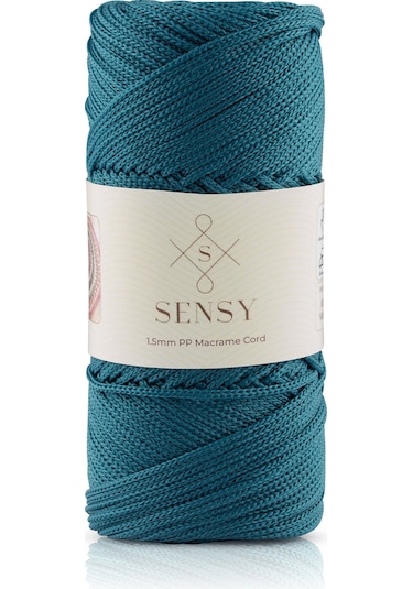 1.5 Mm - 100 Gr Polyester Makrome Ipi Petrol Mavisi 150 M Polyester Makrome Ip Supla Ip Ve Çanta Ip