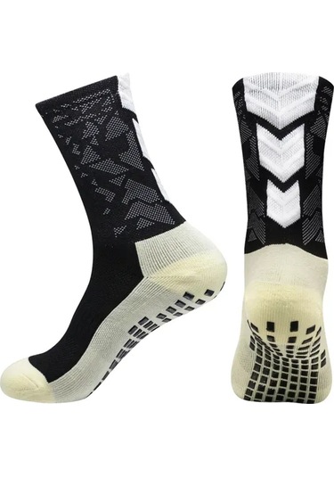 Moveevo Tüm Mevsimler İçin Spor Çorap - 1 Çift Paket - Siyah - Fitness Ve Vücut Geliştirme İçin Siyah