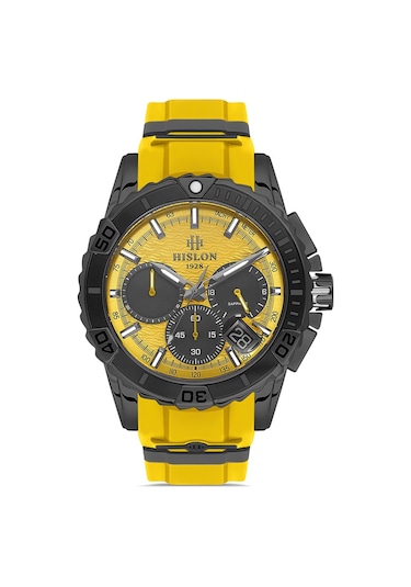 Ms143n-13yn Hislon Kol Saati 45 Mm / Sarı Gri