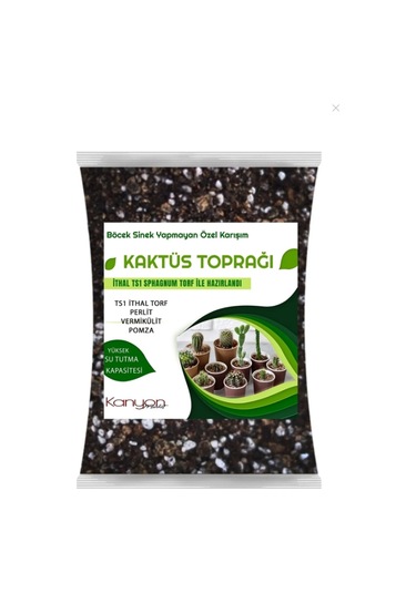 3 Litre Kaktüs Toprağı - Böcek Sinek Yapmayan Toprak