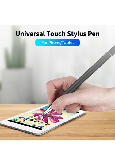 Geeroyoo Metal Stylus Kalem: Manyetik Ve Silikon Uçlu, Telefon-tablet Uyumlu, Çoklu Sisteme Destek, Beyaz