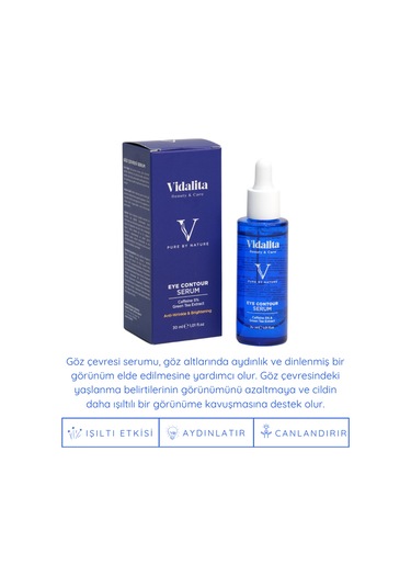 Vidalita Beauty & Care Eye Contour %5 Kafein & Yeşil Çay Ekstraktı Göz Çevresi Bakım Serumu 30 ML