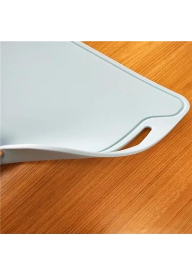 Açık Yeşil Esnek Silikon Kaymaz Kesme Tahtası Plaka Doğrama Sebze Et Bloğu