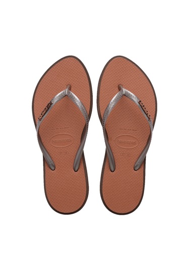 Havaianas Slim Point Kadın Plaj Terliği 4149584 Kahverengi