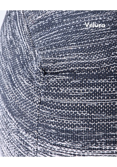 Delight Navy - White - Puf Mavi