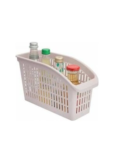 Gondol Buzdolabı İçi Düzenleyici Sepet 4 Adet + Mutfak Düzenleyic Beyaz