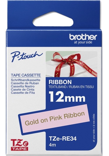 Brother Pembe Kurdele Üzerine Altın Yazılı Şerit 1