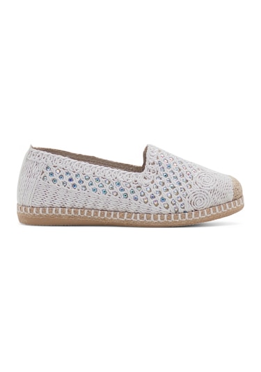 Pandora Moda Y25.82.112 Kadın Hasır Espadril Beyaz