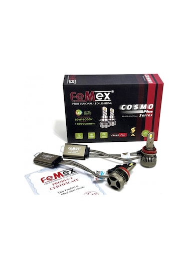 Cosmo Plus H8 Şimşek Etkili Led Xenon 80W 18000 Lumen