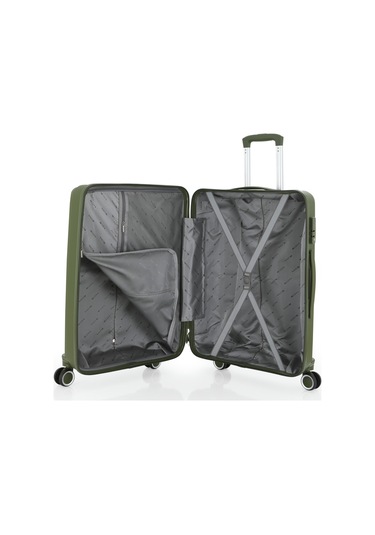 Mçs Polipropilen 3lü Valiz Seti Orta & Kabin & Makyaj V374 S24sy1000080-set 0001 Haki