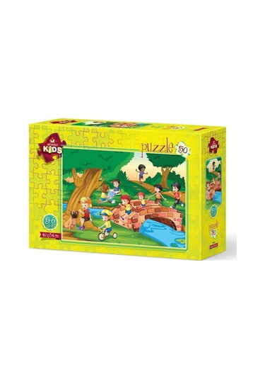 Art Puzzle 50 Parça Kovalamaca Çocuk Yapboz