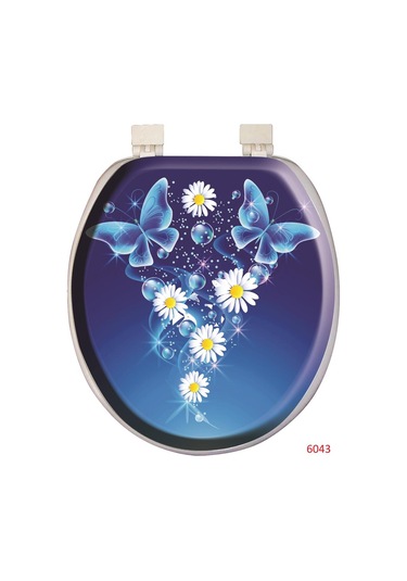 Softy Classic Desenli Yumuşak Klozet Kapağı Beyaz 8691580104251