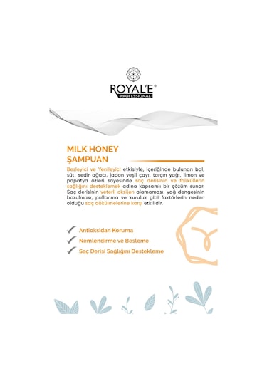 Royale Professional Bakım Etkili Besleyici Saç Parfümü 250 Ml + Milk Honey Şampuan 500 Ml