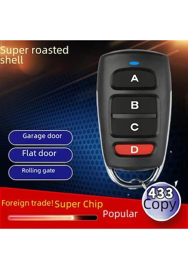 E-ticaret 433.92mhz Garaj Kapısı Erişim Kontrolü İçin Süper Güçlü Uzaktan Kumanda Klonu - Model Abcd