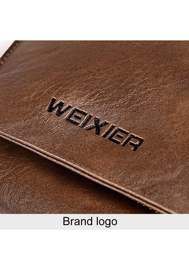 Sones Weıxıer D515 Erkek Çapraz Askılı Tek Omuz Çantası Büyük Kapasiteli Su Geçirmez Haberci Sırt Çantası Kahverengi