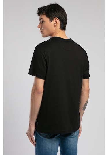 Lee Cooper Gael Erkek O Yaka T-shirt Siyah-19822 Siyah