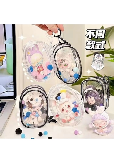 Konesam Şeffaf Beyaz Kablolar, Şarj Cihazları Ve Kulaklıklar İçin Taşınabilir Organize Kutusu - Asma Kanca İle Ulaşım Ve Ev Kullanıma Uygun