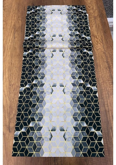 Geometrik Desenli Runner 40x140 Cm Renkli