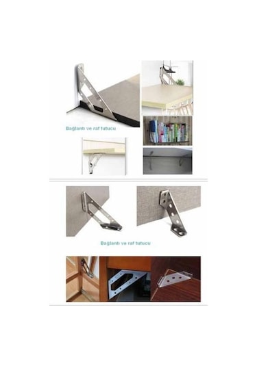 Ennalbur Köşe Bağlantı Dereceli 5 Adet Nikel