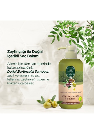 Eyüp Sabri Tuncer Doğal Zeytinyağlı Şampuan 600 ML
