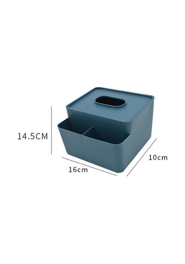 Sones Basit Plastik Çok Amaçlı Mendil Kutusu Ev Ofis Masası Depolama Çekmecesi Tepsisi Sarı