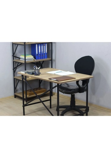 Çok Amaçlı Kitaplık Çalışma Masası ve Ofis Koltuğu Seti