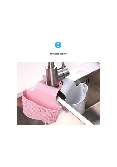 Besthome1 Küçük Mutfak Sulama Vanası Sponge Tutucu, Su Geçirmez Delikli Tasarım, Bakteri Önleyici, Ev Ve Villa Kullanıma Uygun, Gri