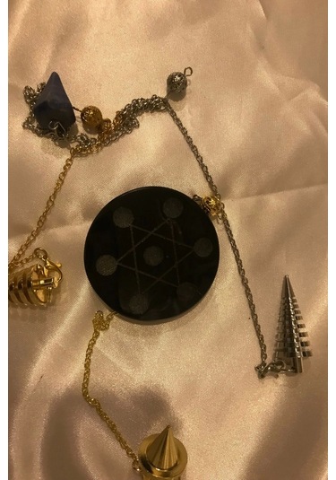 Pandül Sarkaç Doğal Taş Pandül Ve Arındırma Temizleme Doğal Opsidyen Taşı Pirinç Pandül Taşı Kinesiy