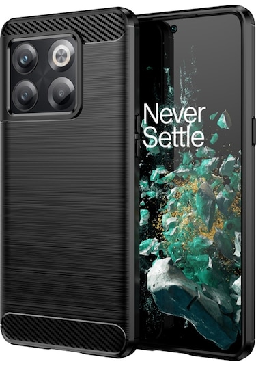 Oneplus Ace Pro 5G-Oneplus 10T Brushed Silikon Kilif - Siyah 559442740