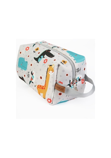 Kirli Temiz Islak Organizer Çantası Animal Bebek Çocuk Kıyafet Çamaşır Anne Makyaj Alezli Çanta