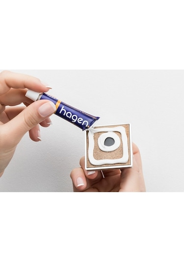 Hagenömür Boyu Paslanmaz Yapışkanlı Banyo Köşeliği Siyah Çok Renkli