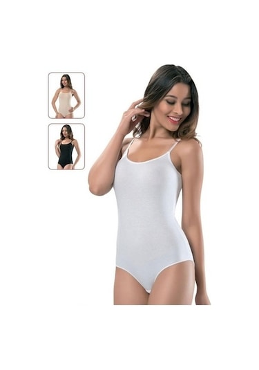 Tutku Iç Giyim Kadın Ip Askılı Kancalı Çıtçıtlı Body 6 Lı Paket