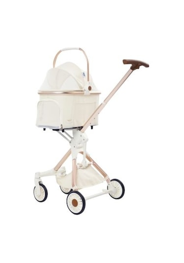 Eurodog Katlanabilir Köpek Arababası Altın 83x48,5x110 Cm