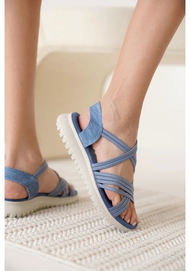 Trendella Lacivert Kadın Sandalet Tr35my02c Siyah
