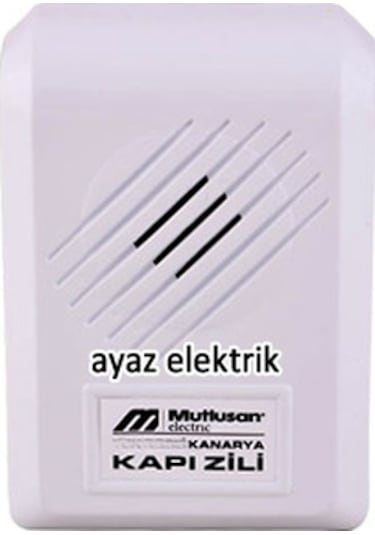 Mutlusan Tek Sesli Kanarya Kapı Zili N11.380
