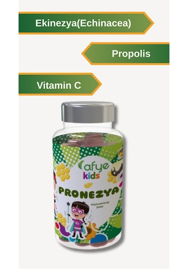 Afye Kids Güçlendirilmiş Pronezya 50 Ayıcık Jelibon Propolis
