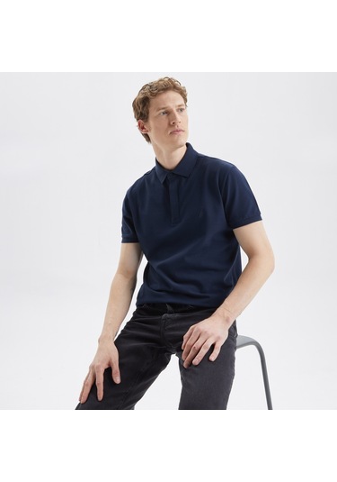 Nautıca Erkek Lacivertvert Slım Fıt Kısa Kollu Polo K35062T 4Nv Lacivert