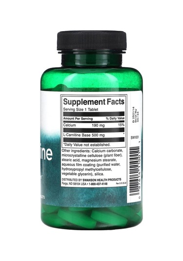 L-carnitine 500 Mg 100 Tablet