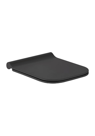 Seramiksan Saturn A141201H Kanalsız Asma Klozet + Yavaş Kapak Mat Siyah